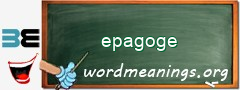 WordMeaning blackboard for epagoge